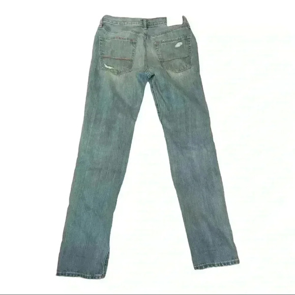 Abercrombie & Fitch denim factory distressed button fly skinny jean - Picture 2 of 4